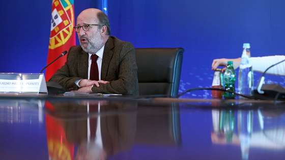 Portuguese Minister for the Environment and Climate Action Joao Pedro Matos Fernandes during a virtual visit of journalists included in the official program of the Portuguese Presidency of the Council of the European Union in Lisbon, Portugal, 07 January 2021. During the first half of this year, Portugal will have its fourth presidency after 1992, 2000 and 2007. ANTONIO PEDRO SANTOS/LUSA