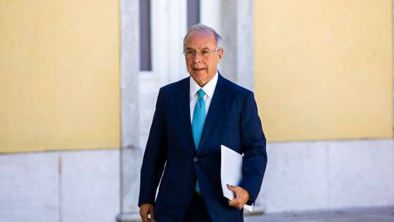 O conselheiro de Estado, Marques Mendes, à chegada para a reunião do Conselho de Estado, que conta com o enviado dos Estados Unidos à Ocean Summit, na Cidadela de Cascais, em Cascais, 28 de junho de 2022. JOSE SENA GOULAO/LUSA