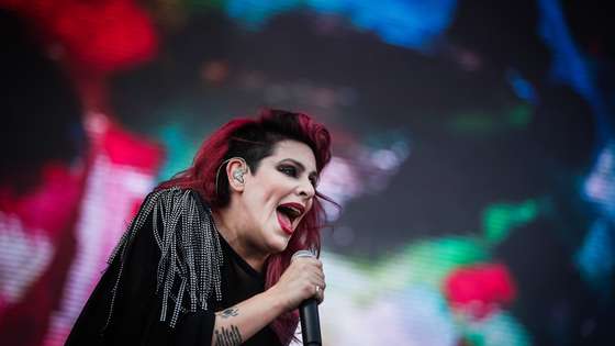 Singer of Portuguese band The Gift Sonia Tavares performing live on the third day of 2019 Alive Festival, in Oeiras, outskirts of Lisbon, Portugal, 13 July 2019. The 13th edition of the festival runs from 11 to 13 of July. MARIO CRUZ/LUSA