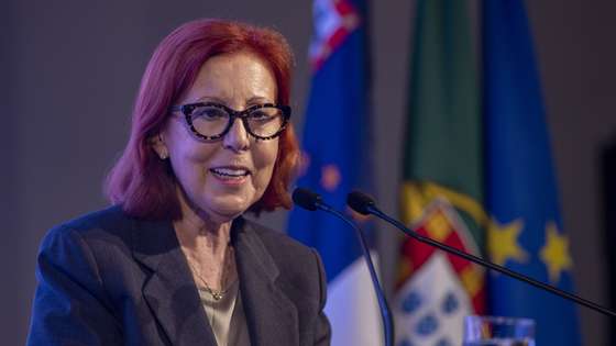 A ministra do Ambiente e Energia, Maria da Graça Carvalho, intervém durante apresentação de financiamentos, ao abrigo do Programa para a Ação Climática e Sustentabilidade Sustentável 2030, para a Região Autónoma dos Açores, no Salão Nobre do Teatro Micaelense, Ilha de São Miguel Açores, 14 de outubro de 2024. EDUARDO COSTA/LUSA
