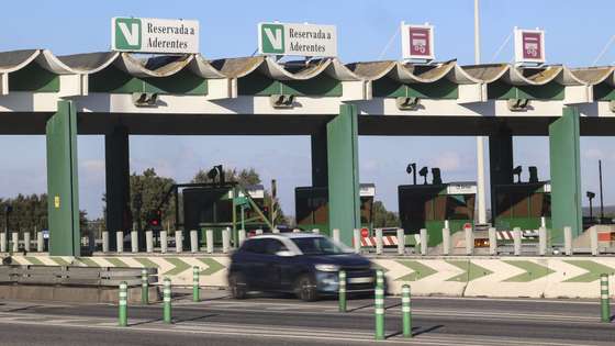 Portagens do Pinhal Novo, auto-estrada A12, em Setúbal, 30 de dezembro de 2024. ANTÓNIO PEDRO SANTOS/LUSA