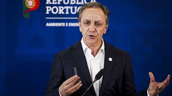 O presidente da Agência Portuguesa do Ambiente (APA), Pimenta Machado, durante a apresentação dos resultados da fiscalização aos acessos às praias entre Tróia e Melides, na costa de Grândola, no distrito de Setúbal, no Ministério Ambiente e Energia em Lisboa, 09 de julho de 2025. FILIPE AMORIM/LUSA