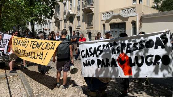 Protesto contra despejos