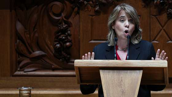 Encerramento do debate sobre o Programa do XXIII Governo Constitucional na Assembleia da República. A coordenadora do Bloco de Esquerda (BE), Catarina Martins Lisboa, 08 de Abril de 2022. FILIPE AMORIM/OBSERVADOR