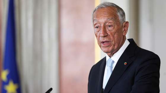Cerimónia de abertura do ano judicial, no Salão Nobre do Supremo Tribunal de Justiça. A cerimónia conta com a presença do Presidente da República, Marcelo Rebelo de Sousa, do presidente da Assembleia da República, Augusto Santos Silva, da ministra da Justiça, Catarina Sarmento e Castro, da procuradora-geral da República, Lucília Gago, do Presidente do Supremo Tribunal de Justiça, Juiz Conselheiro Henrique Araújo e do bastonário da Ordem dos Advogados, Luís Menezes Leitão. Lisboa, 20 de Abril de 2022. FILIPE AMORIM/OBSERVADOR