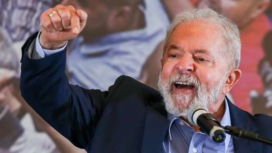 Lula Da Silva Gives Press Conference After Convictions Against Him Annulled