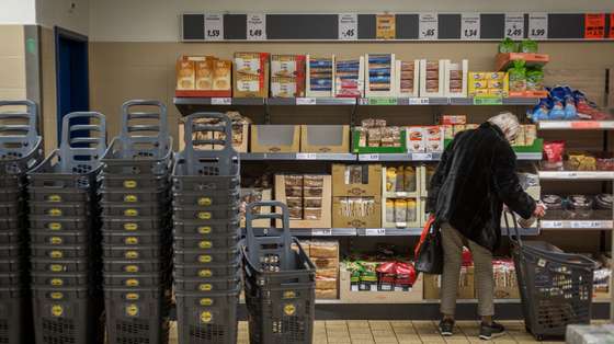 O Observador acompanhou uma equipa da ASAE, numa operação de fiscalização no Lidl de Alvalade, em Lisboa. 9 de Março de 2023 Alvalade, Lisboa TOMÁS SILVA/OBSERVADOR
