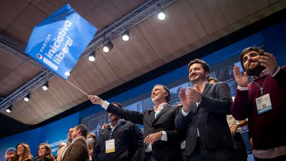 VI Convenção da Iniciativa Liberal - IL. O partido reúne em convenção no Centro de Congressos de Lisboa. Intervenção de João Cotrim de Figueiredo, presidente do partido. Lisboa, 12 de dezembro de 2021. TOMÁS SILVA/OBSERVADOR
