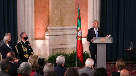 Cerimónia de tomada de posse do XXIII Governo Constitucional, no Palácio da Ajuda. O Presidente da República, Marcelo Rebelo de Sousa, deu posse ao Governo liderado pelo Primeiro-Ministro, António Costa. O Governo é composto por 17 ministros e 38 Secretários de Estado. Lisboa, 30 de Março de 2022. FILIPE AMORIM/OBSERVADOR