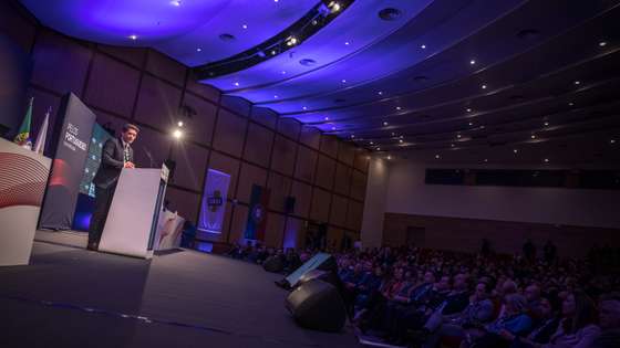 5ª CONVENÇÃO NACIONAL DO CHEGA: Segundo dia de congresso do partido CHEGA. Dá-se início às votações das moções propostas e à contagem das mesmas. 28 de Janeiro de 2022 CNEMA, Santarem TOMÁS SILVA/OBSERVADOR