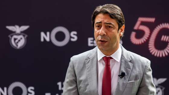 Rui Costa, Vice-President of SL Benfica speaks during a