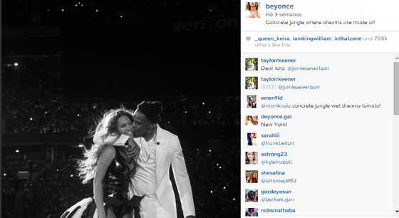 Beyonc&Atilde;&copy; Instagram 4
