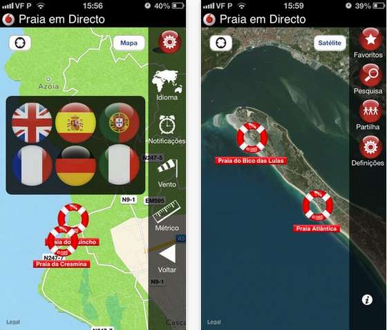 app praia em directo