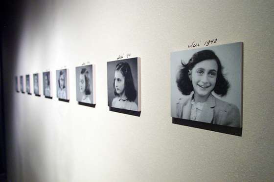 The new Anne Frank exhibit  will  open 11 June 2003 by US First Lady Laura Bush at The United States Holocaust Memorial Museum in Washington, DC. The United States Holocaust Memorial Museum is commemorating its 10th Anniversary from April 2003 to April 2004 through programs that underscore the resonance and urgency of the lessons of the Holocaust for todays world   TIM SLOAN / AFP PHOTO  (Photo credit should read TIM SLOAN/AFP/Getty Images)