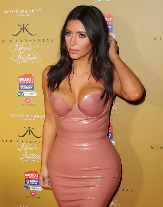 MELBOURNE, AUSTRALIA - NOVEMBER 18:  Kim Kardashian arrives to promote her new fragrance "Fleur Fatale" at a Spice Market event on November 18, 2014 in Melbourne, Australia.  (Photo by Scott Barbour/Getty Images)