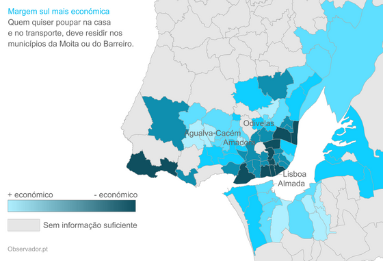 Zonas mais econÃ³micas da Grande Lisboa