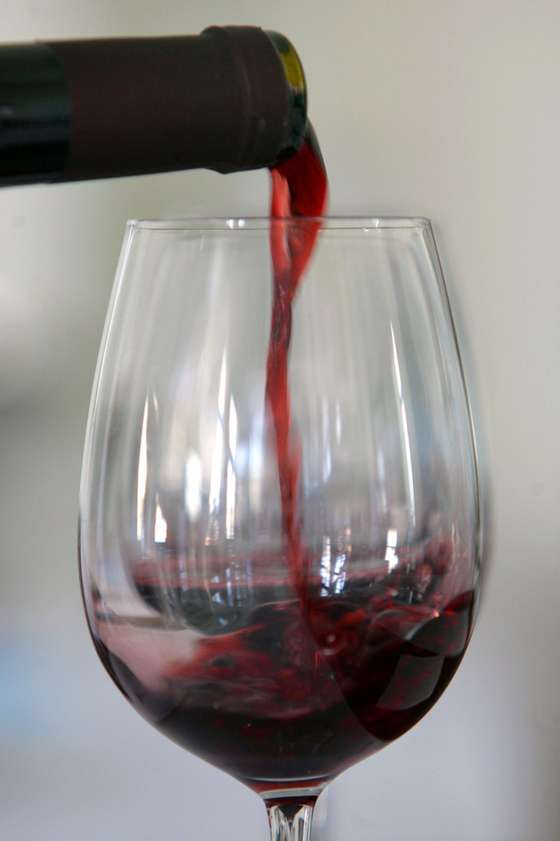 TEL AVIV, ISRAEL - MARCH 19: A glass of Cabernet Sauvignon is poured ahead of a tasting session as more than 250 wines from some 60 Israeli wineries compete for coveted awards to be announced next week March 19, 2007 in Tel Aviv. Wines have been produced in the Holy Land since pre-biblical times, but the Muslim conquest of 636 AD forced a hiatus in the tradition. Currently Israeli per capita wine consumption has doubled but compared to European countries it remains low. (Photo by David Silverman/Getty Images)