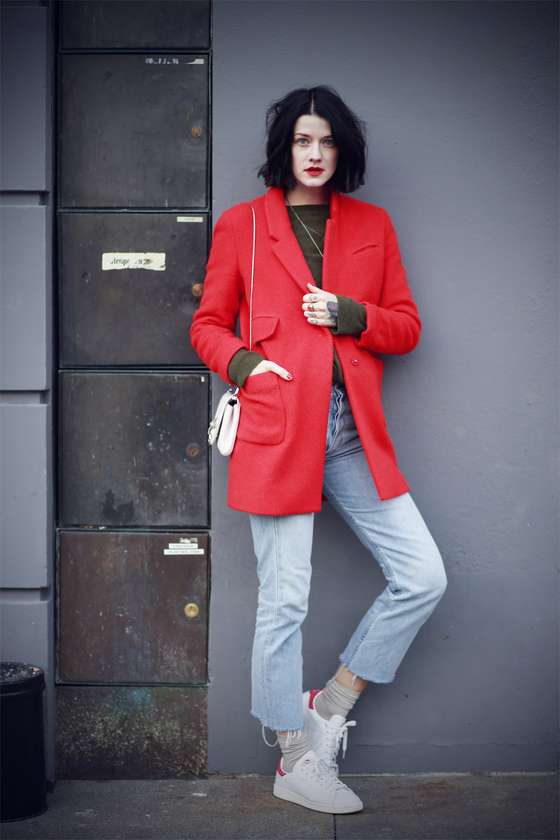 Style Devil t&Atilde;&copy;nis brancos + vermelho + cor