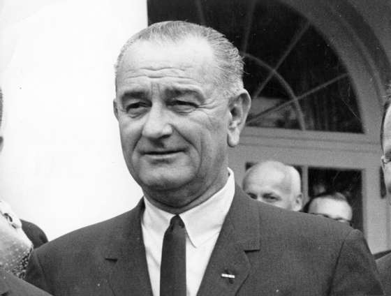 1965:  American statesman Lyndon Baines Johnson, (1908 - 1973), the 36th President of the United States.  (Photo by Keystone/Getty Images)