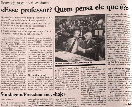 cavaco 30 anos, 