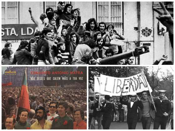 10. &Atilde;s manifesta&Atilde;&sect;&Atilde;&micro;es dos primeiros meses posteriores ao 25 de Abril todos aderem. Mas as divis&Atilde;&micro;es n&Atilde;&pound;o tardariam