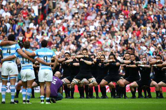 during the 2015 Rugby World Cup Pool C match between New Zealand and Argentina at Wembley Stadium on September 20, 2015 in London, United Kingdom.