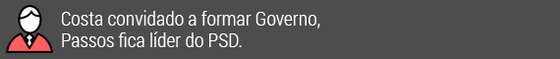 Costa convidado a formar Governo, Passos fica lÃ­der do PSD
