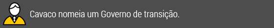 Cavaco nomeia um Governo de transiÃ§Ã£o.