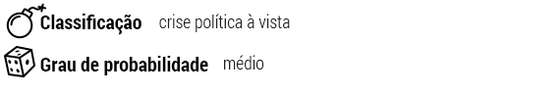 ClassificaÃ§Ã£o: crise polÃ­tica Ã  vista; Grau de probabilidade: mÃ©dio
