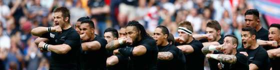 LONDON, ENGLAND - SEPTEMBER 20: Ritchie McCaw of New Zealand leads the Haka during the 2015 Rugby World Cup Pool C match between New Zealand and Argentina at Wembley Stadium on September 20, 2015 in London, United Kingdom. (Photo by Shaun Botterill/Getty Images)