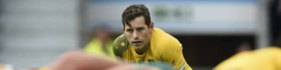 Australia's fly half Bernard Foley (C) watches a scrum during a Pool A match of the 2015 Rugby World Cup between Wales and Australia at Twickenham Stadium, south west London, on October 10, 2015. AFP PHOTO / MARTIN BUREAU RESTRICTED TO EDITORIAL USE, NO USE IN LIVE MATCH TRACKING SERVICES, TO BE USED AS NON-SEQUENTIAL STILLS (Photo credit should read MARTIN BUREAU/AFP/Getty Images)