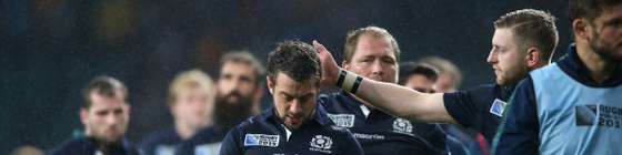 during the 2015 Rugby World Cup Quarter Final match between Australia and Scotland at Twickenham Stadium on October 18, 2015 in London, United Kingdom.