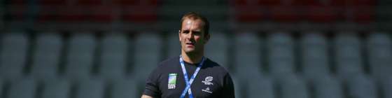 Portuguese rugby union national team coach Tomaz Morais walks on the field as he attends a trainning session 14 september 2007 at the Gerland stadium in Lyon, on the eve of the rugby union World Cup group C match New-Zealand vs Portugal. AFP PHOTO / FRED DUFOUR (Photo credit should read FRED DUFOUR/AFP/Getty Images)