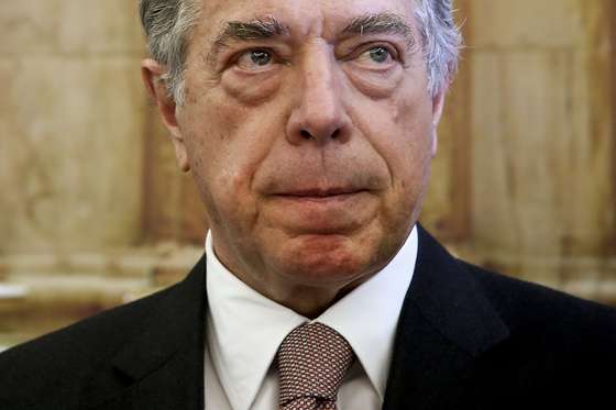 Ricardo Salgado na Comiss&Atilde;&pound;o Parlamentar de Inqu&Atilde;&copy;rito ao BES. M&Atilde;RIO CRUZ/LUSA