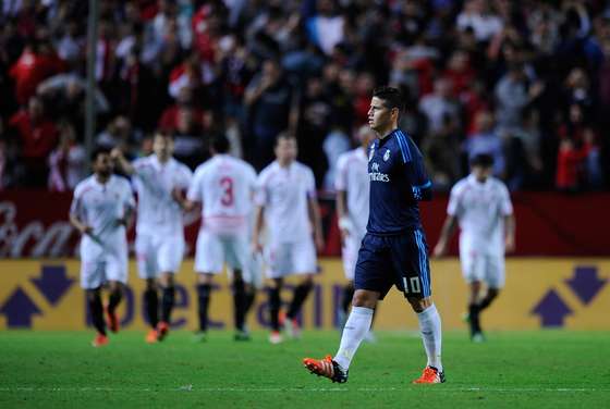 <> at Estadio Ramon Sanchez Pizjuan on November 8, 2015 in Seville, Spain.
