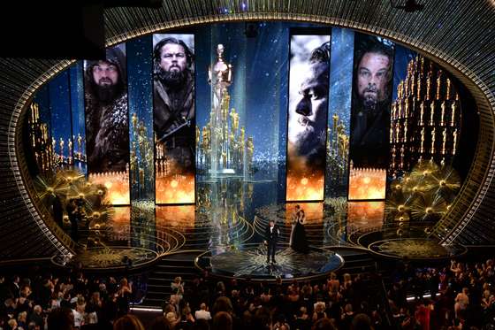 onstage during the 88th Annual Academy Awards at the Dolby Theatre on February 28, 2016 in Hollywood, California.