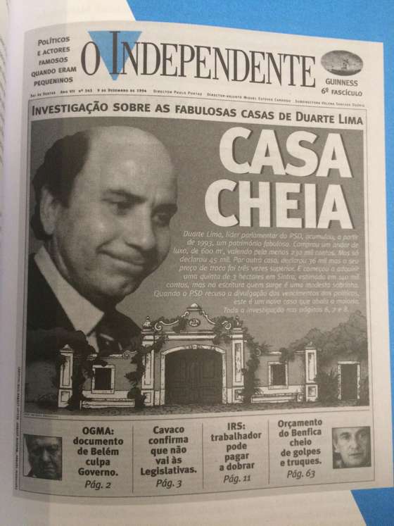 Duarte Lima in O Independente a M&Atilde;&iexcl;quina de triturar pol&Atilde;&shy;ticos