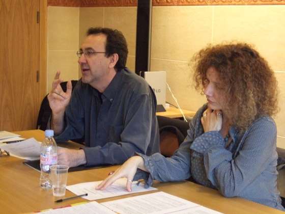 Dois habitu&Atilde;&copy;s dos festivais liter&Atilde;&iexcl;rios portugueses: Jos&Atilde;&copy; Manuel Fajardo e a companheira Karla Suarez