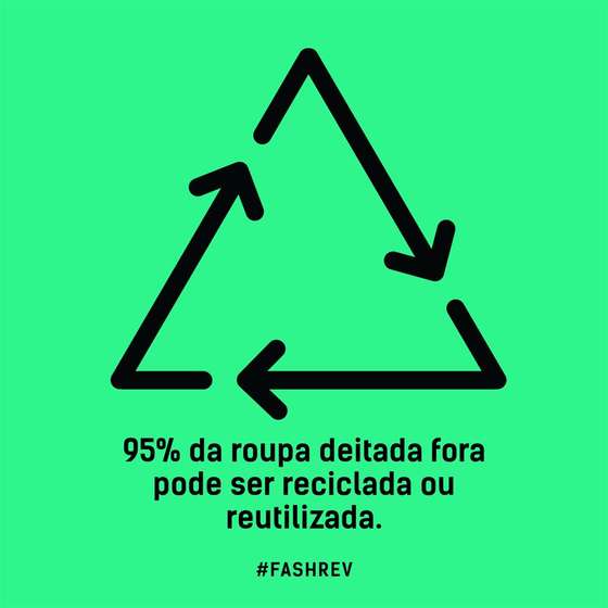 A reciclagem criativa de roupas &Atilde;&copy; um dos slogans deste movimento