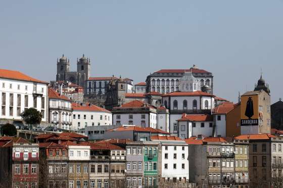 Vista a&Atilde;&copy;rea da cidade do Porto