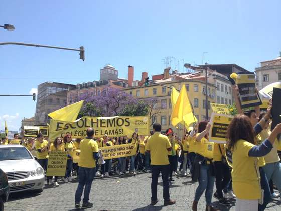 manif col&Atilde;&copy;gios observador