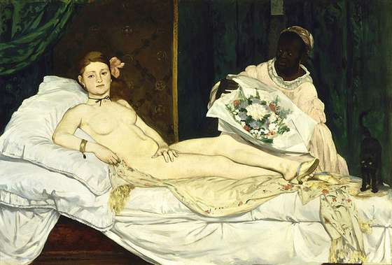 Olympia, de 1863 &Atilde;&copy; considerada uma das obras primas de Manet