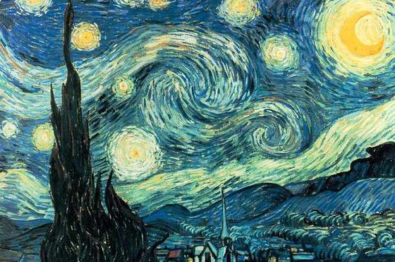 Para o pintor impressionista Vicent Van Gogh o c&Atilde;&copy;u da noite era azul claro