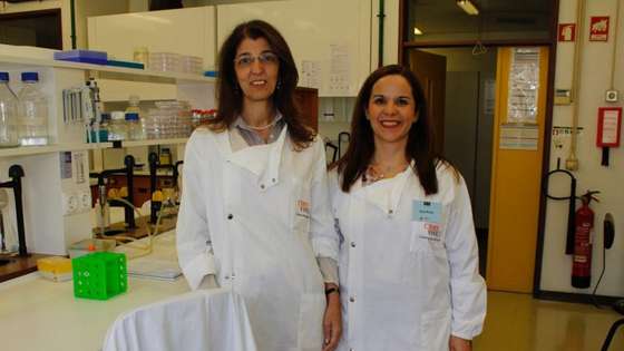 Maria Jo&Atilde;&pound;o Sousa (&Atilde;&nbsp; esquerda) e Ana Preto, as duas investigadoras que deram in&Atilde;&shy;cio ao projeto - D.R.