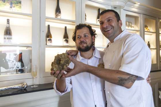 trufa, trufas, bistr&Atilde;&acute;, maior, mundo, branca, pazada, chef, 
