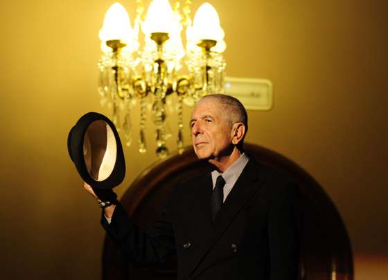 Canadian singer Leonard Cohen aknowledge applauses at the Jovellanos Theatre before the concert "A Tribute to Leonard Cohen" in Gijon, on October 19, 2011. Cohen will receive the Prince of Asturias Award for Letters from Spain's Crown Prince Felipe during a ceremony on October 21, 2011 in Oviedo. AFP PHOTO / JAVIER SORIANO (Photo credit should read JAVIER SORIANO/AFP/Getty Images)