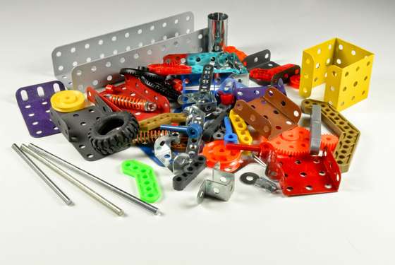 O infind&Atilde;&iexcl;vel universo dos brinquedos Meccano foi outra das apostas da Concentra ainda nos ano 70