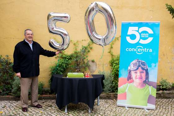 Peddro Feist, 80 anos, na festa das 5 d&Atilde;&copy;cadas da Concentra