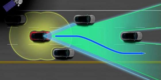 Com o Autopilot 2, o Tesla vai passar a poder ser ele a analisar a situa&Atilde;&sect;&Atilde;&pound;o e decidir quando e como ultrapassar, sem interven&Atilde;&sect;&Atilde;&pound;o do condutor