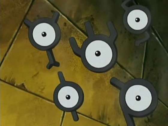 Unown na s&Atilde;&copy;rie de televis&Atilde;&pound;o.